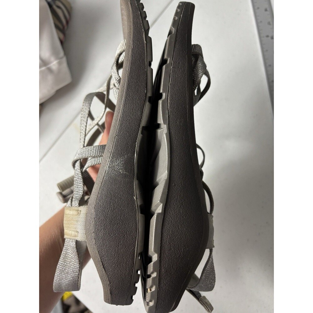 Chaco Cloud Women's Silver Gray Sandals Adventure Hiking Outdoors Strappy Sz 7 - Picture 6 of 15